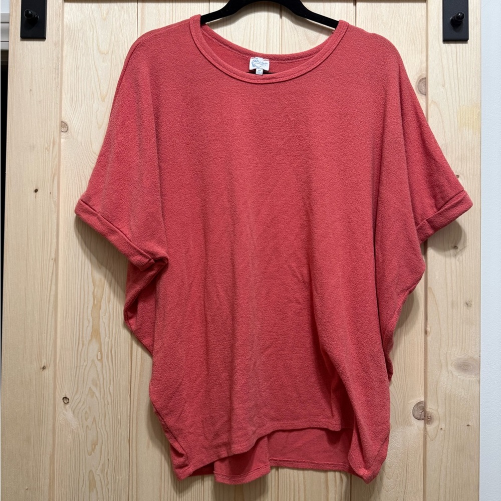 Francesca's Collections Coral Knit Top
